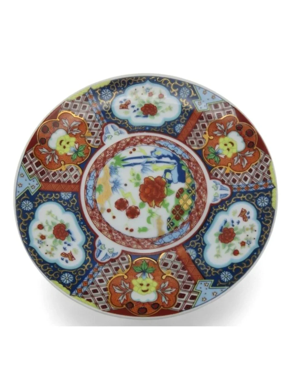 Tajimi China Imari Floral Plate Set of 2 Japan Vintage 6" - Picture 5 of 10